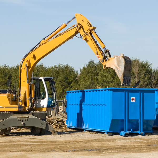 can i choose the location where the residential dumpster will be placed in Roscoe New York